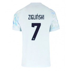 Inter Milan Piotr Zielinski #7 Jalkapallovaatteet Vieraspaita 2025-26 Lyhythihainen